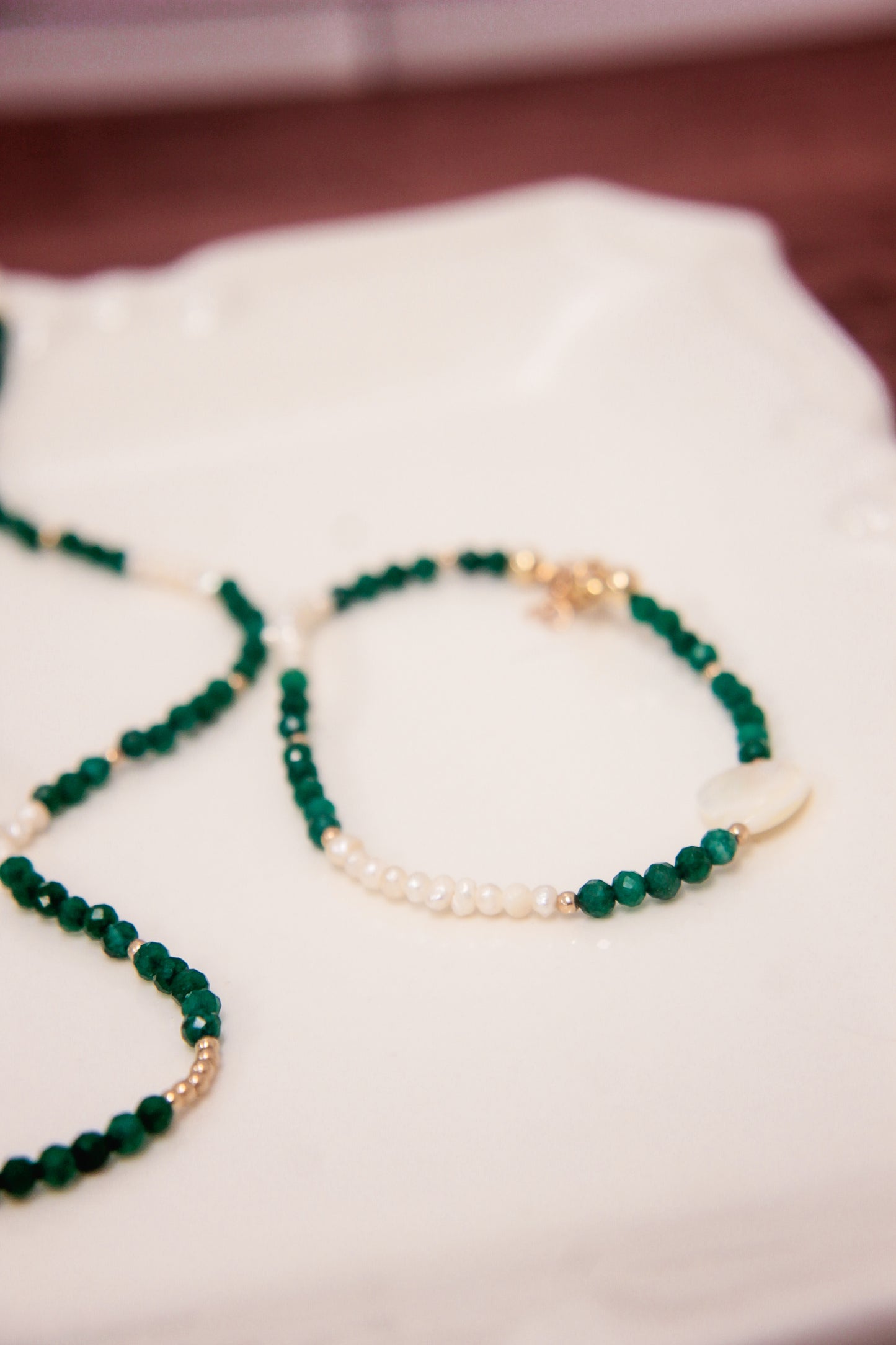Isla emerald jade necklace