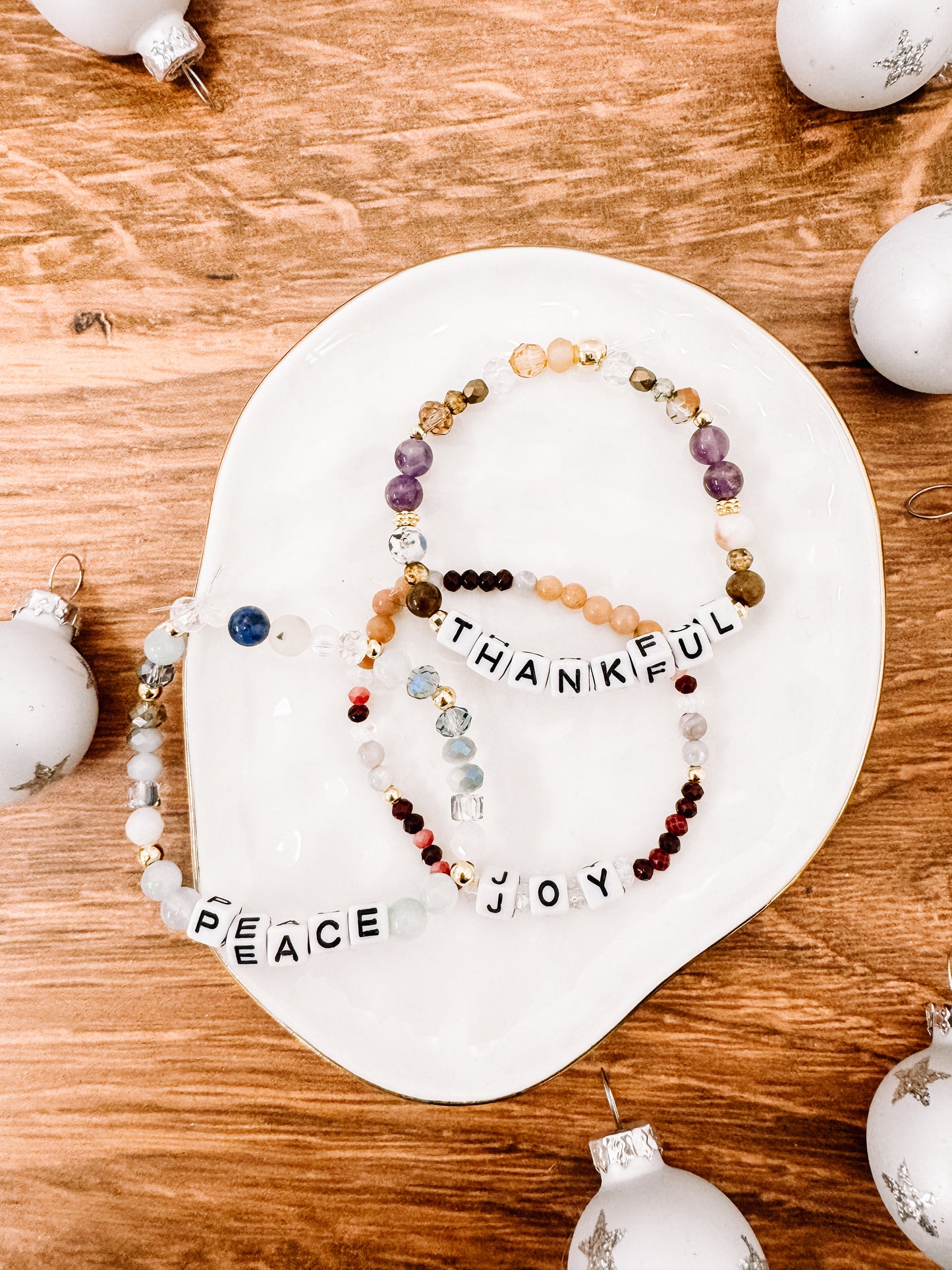 Peace affirmation bracelet