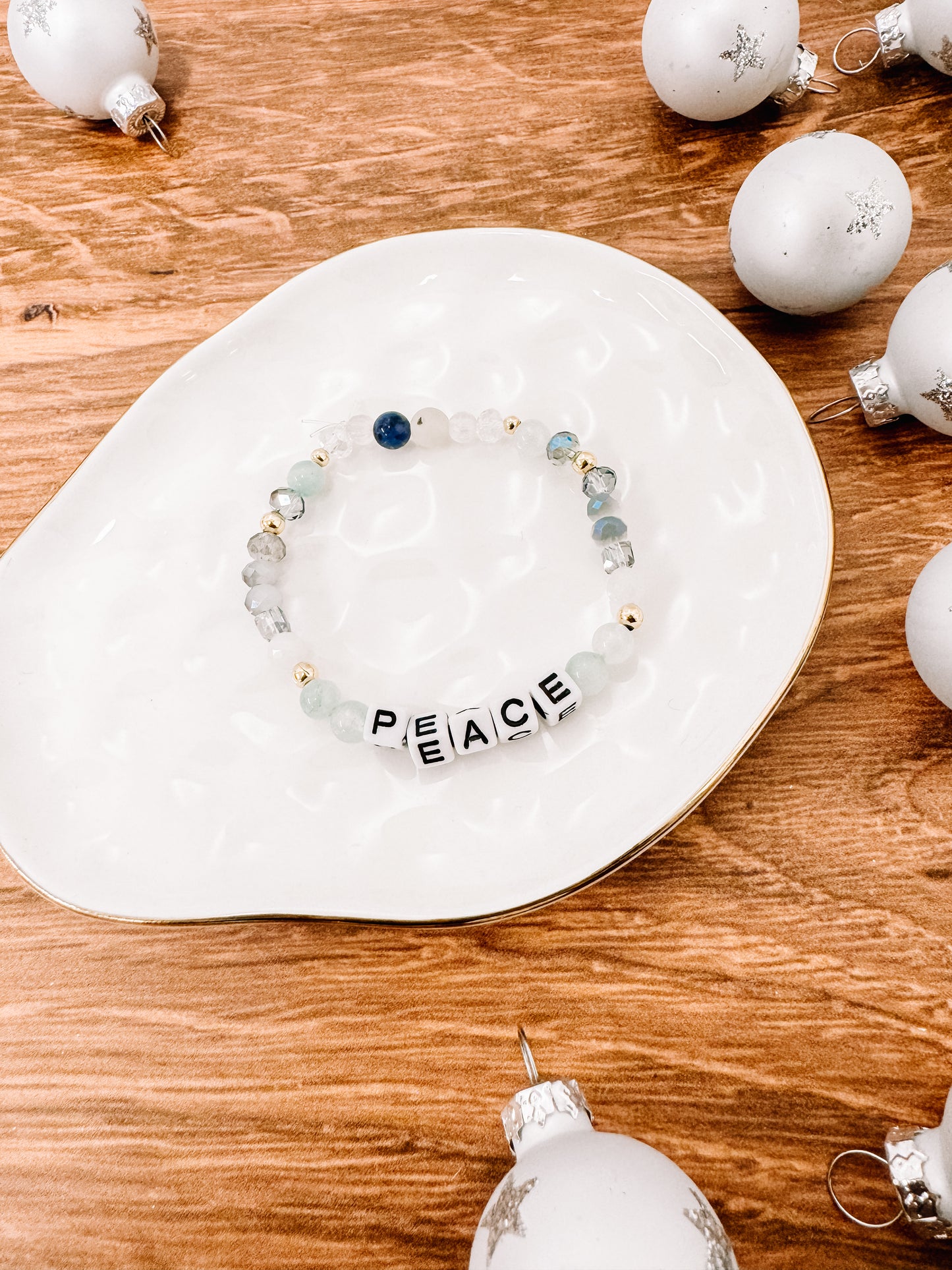 Peace affirmation bracelet