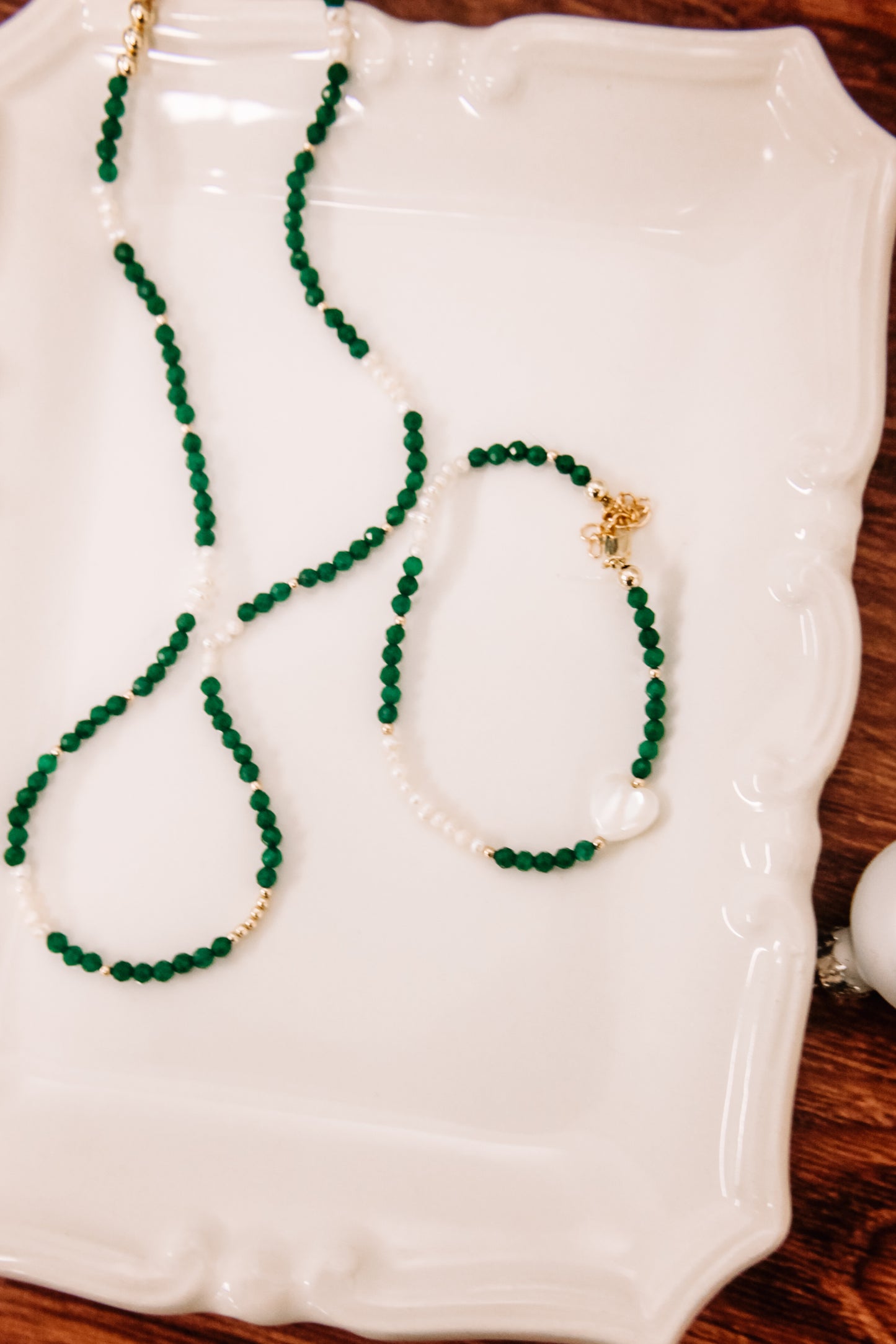 Isla emerald jade necklace