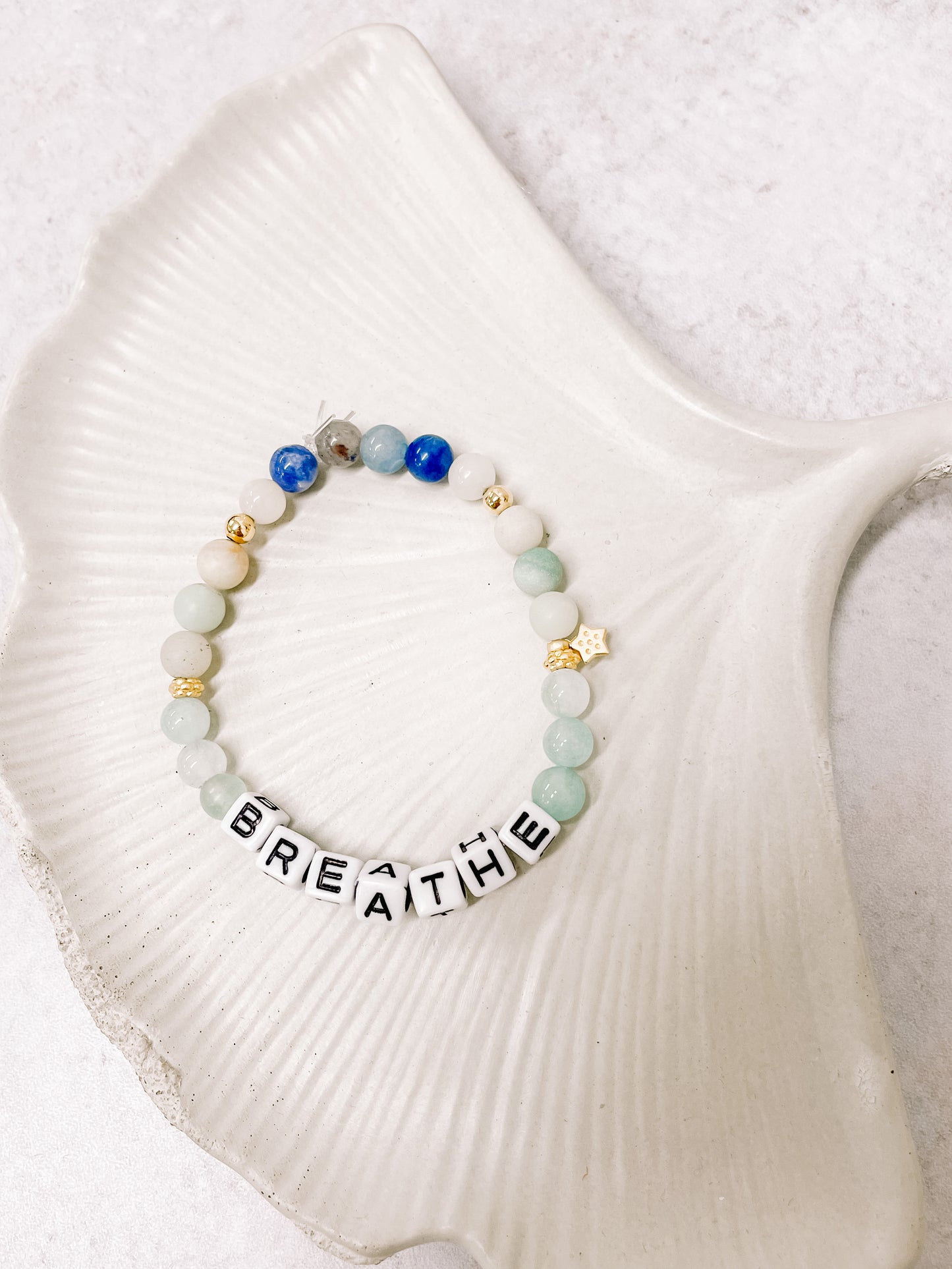 Breathe affirmation bracelet