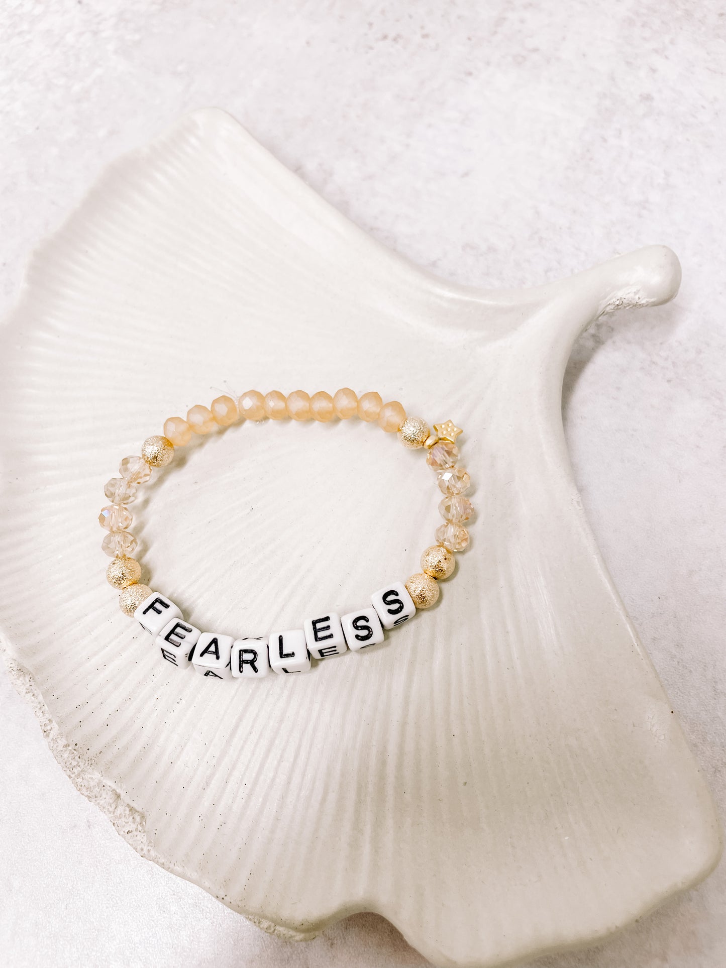 Fearless affirmation bracelet