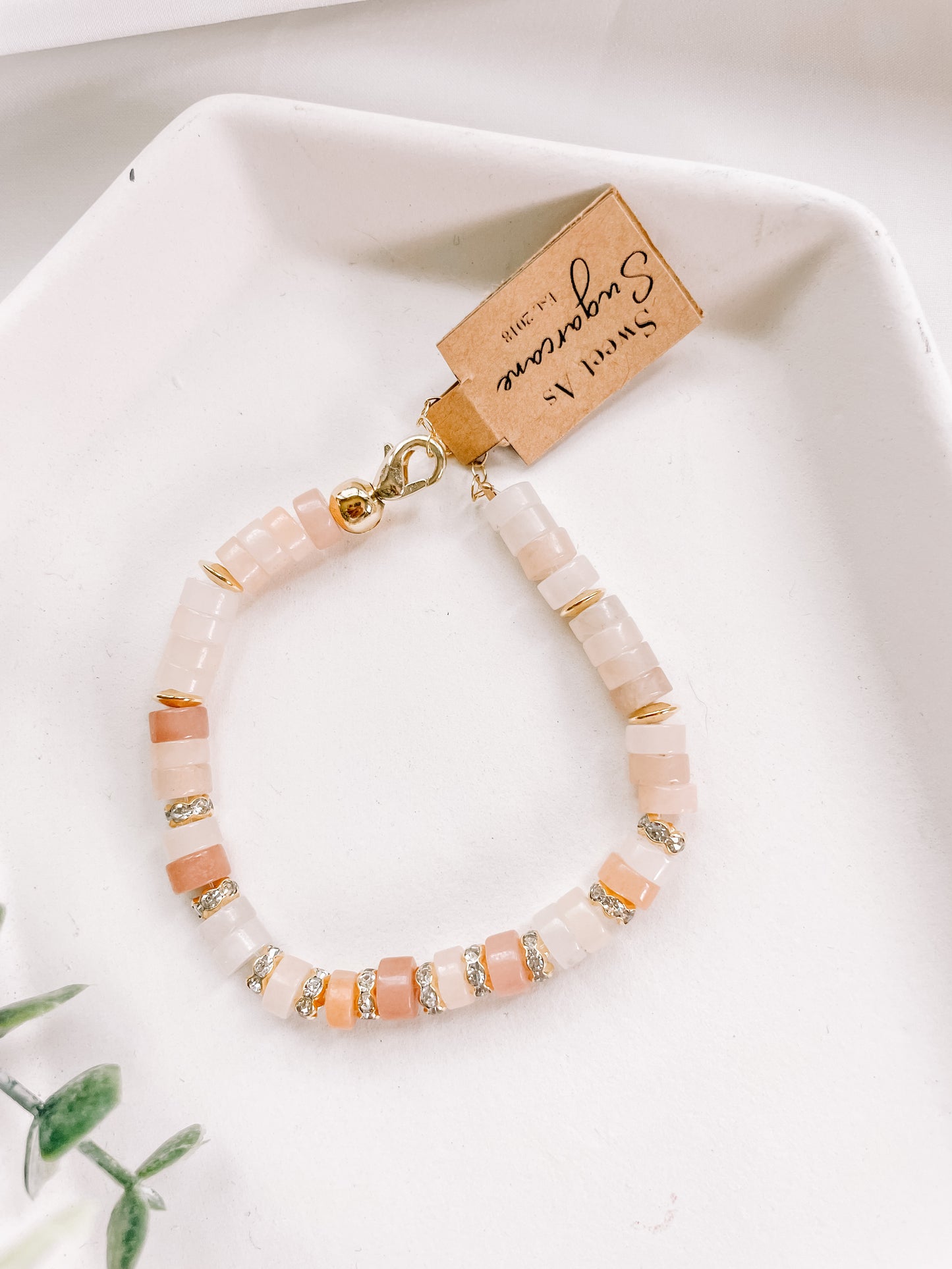 Sunstone bracelet