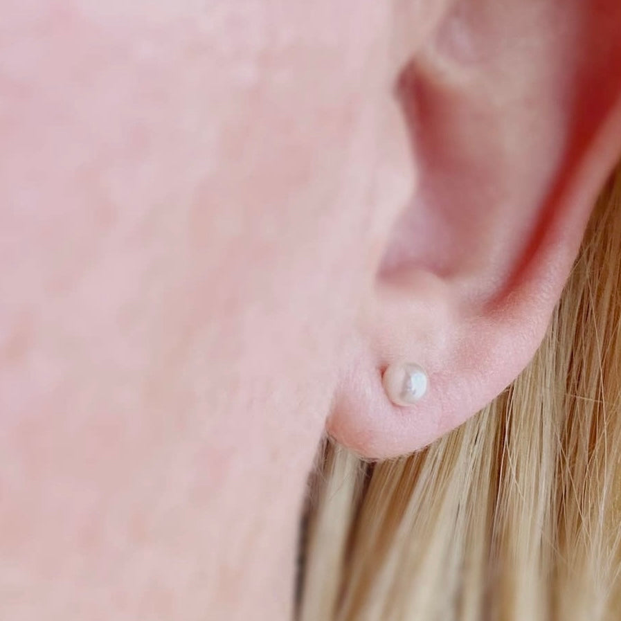 Baby pearl studs