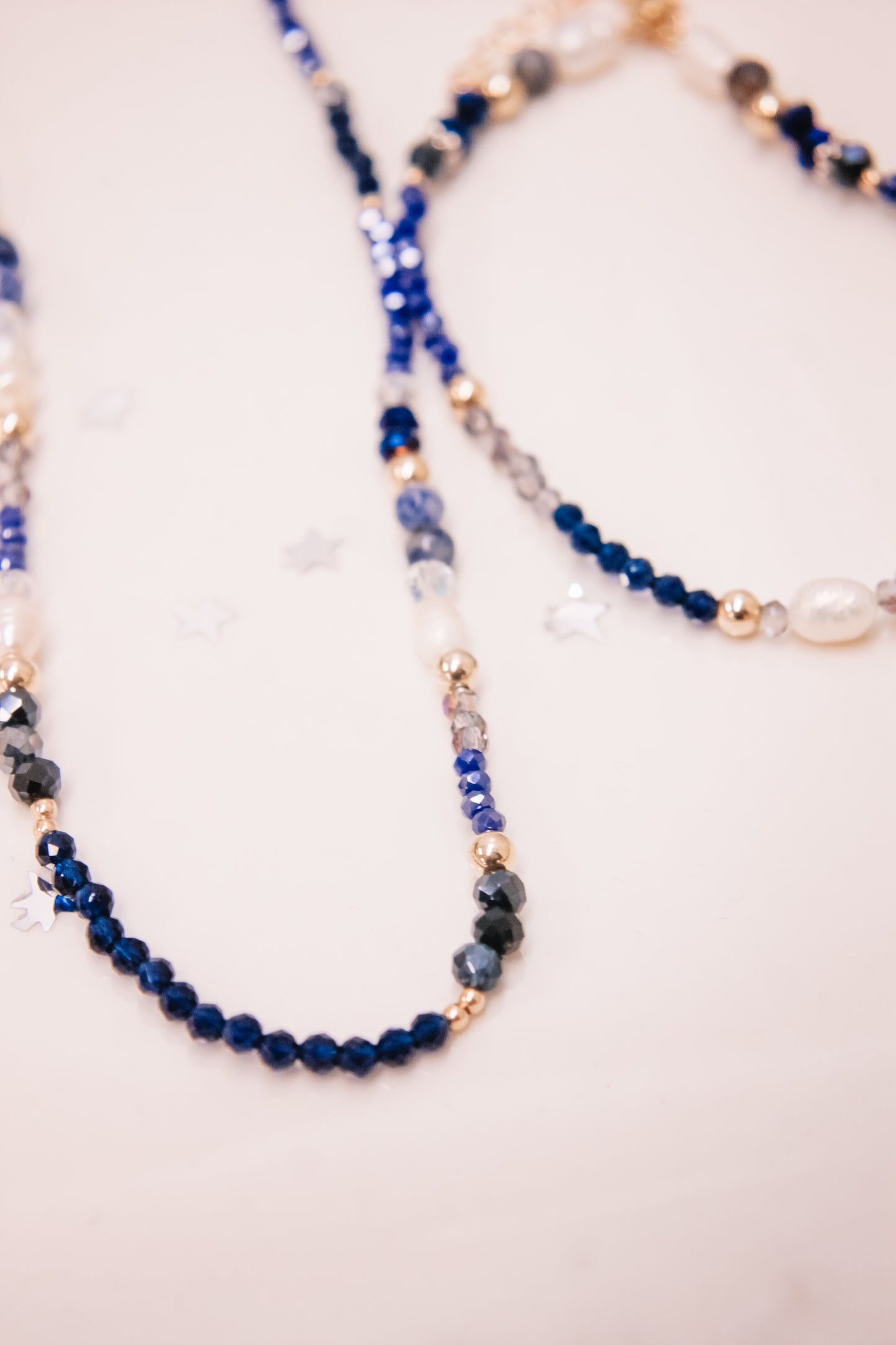 Holiday blues necklace
