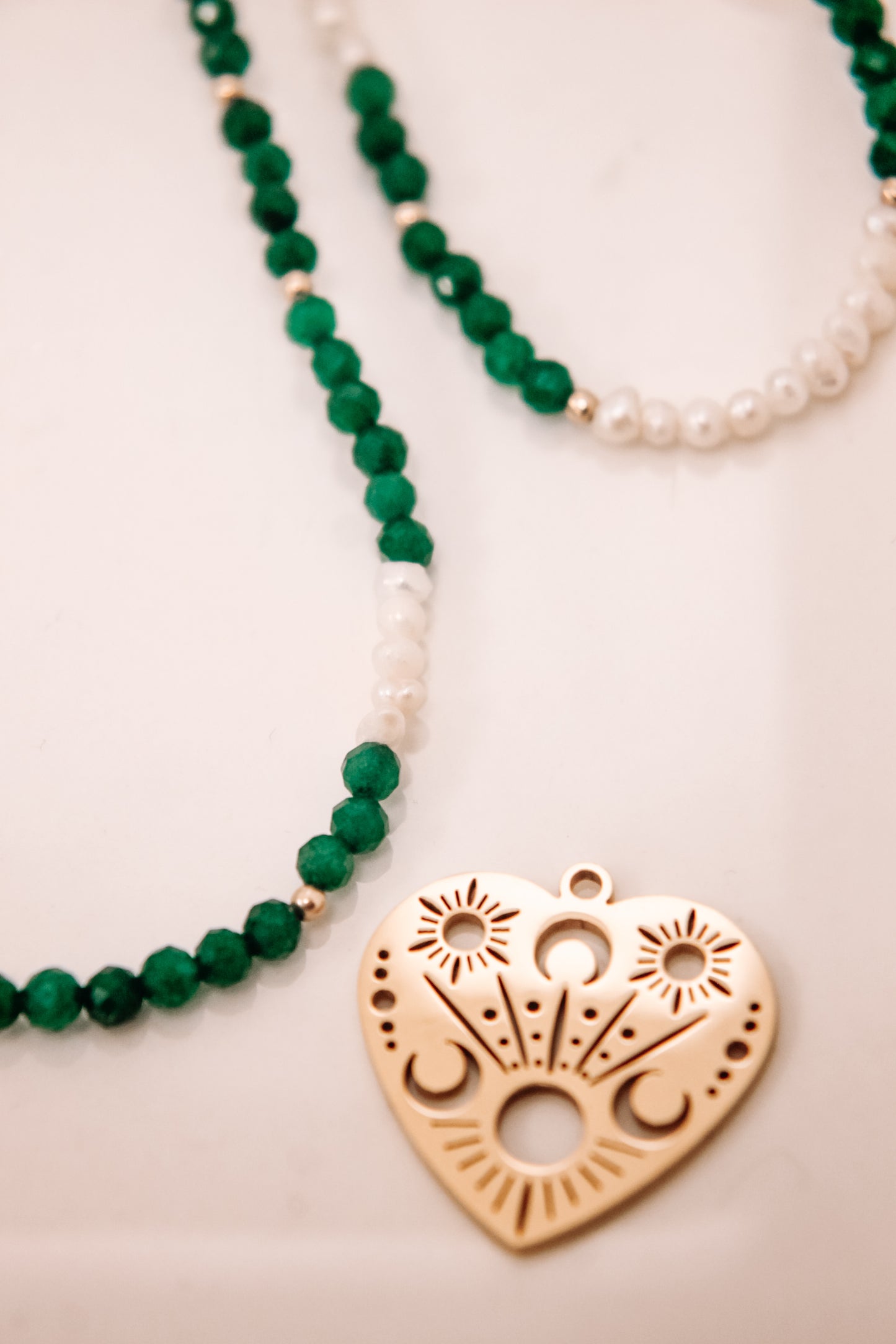 Isla emerald jade necklace