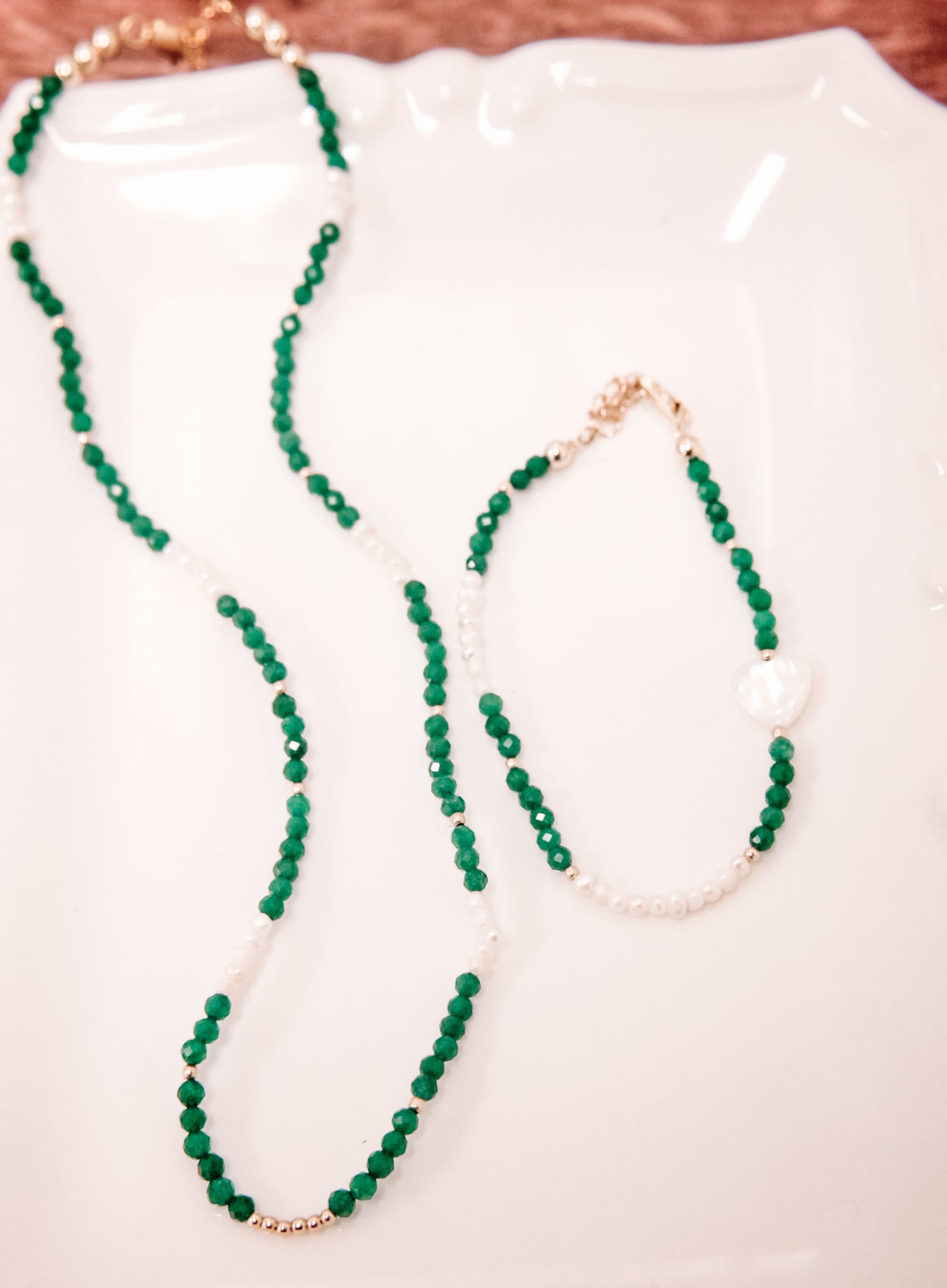 Isla emerald jade necklace