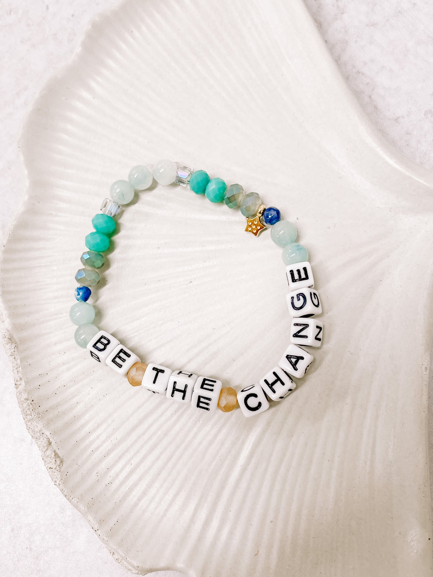 Be the change affirmation bracelet