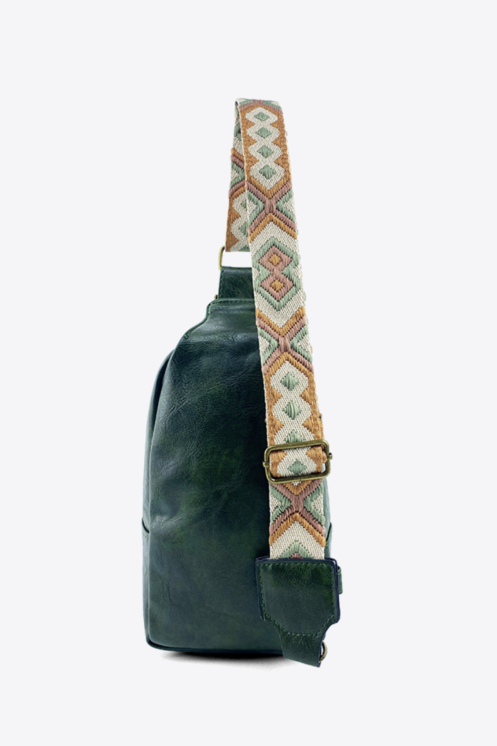 Adjustable Strap Leather Sling Bag