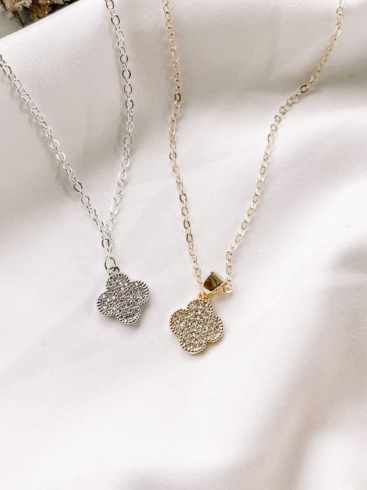Clover charm necklace