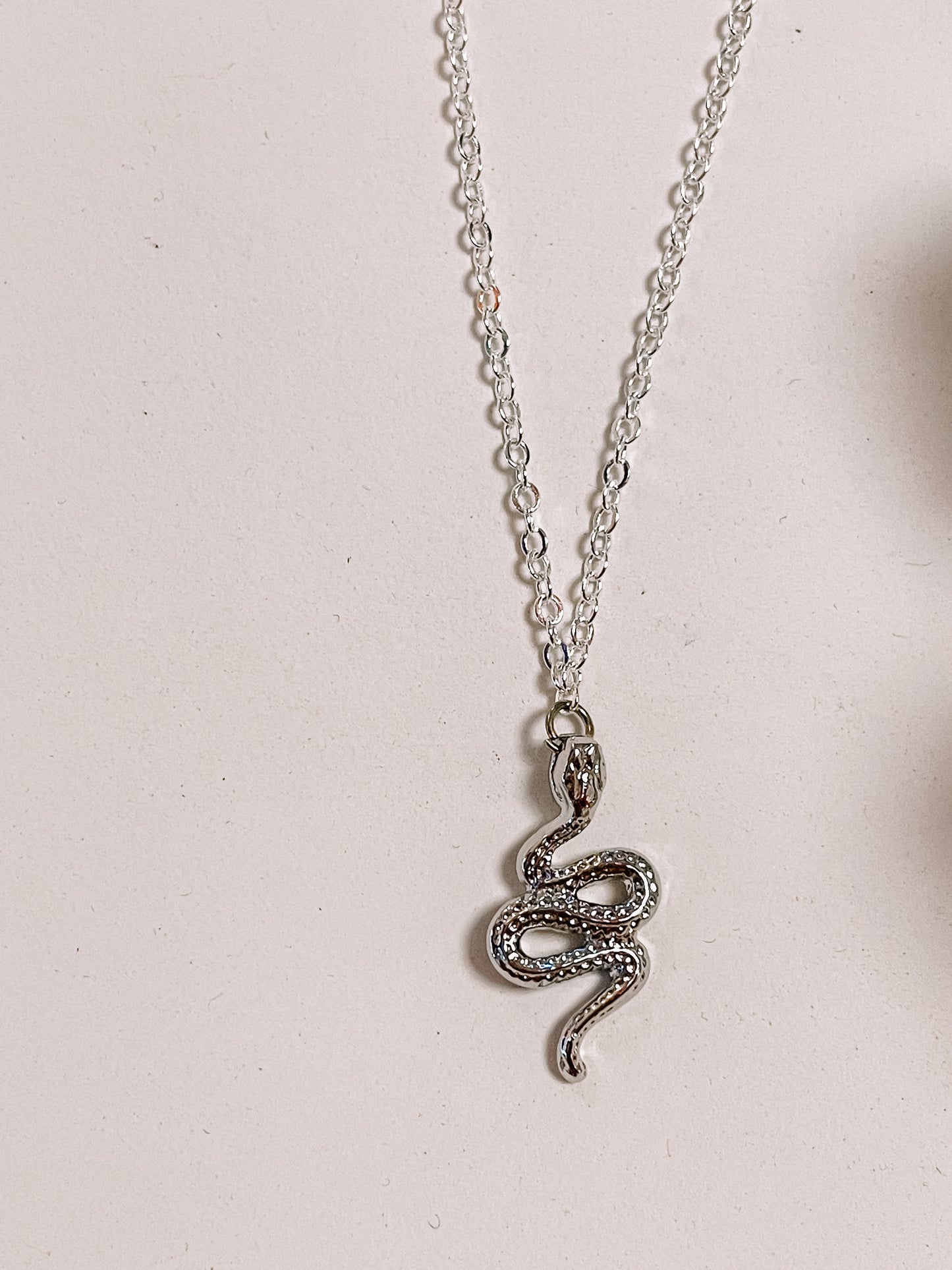Snake pendant necklace
