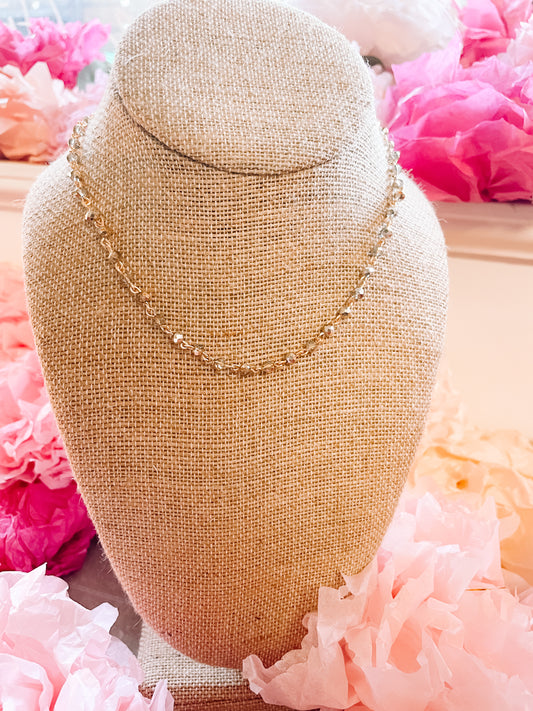 Champagne toast necklace